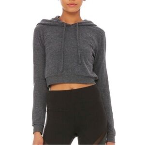 ALO Yoga Getaway Hoodie Cozy Cashmere Impact Anthracite/Gray